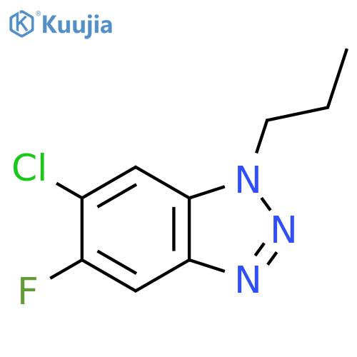 6-chloro-5-fluoro-1-propyl-1H-1,2,3-benzotriazole structure