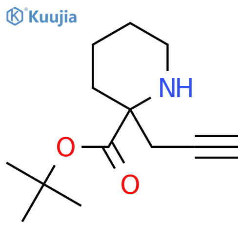 Tert-butyl 2-prop-2-ynylpiperidine-2-carboxylate structure