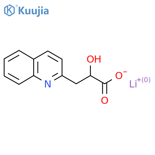 Lithium;2-hydroxy-3-quinolin-2-ylpropanoate structure