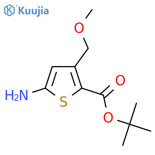 Tert-butyl 5-amino-3-(methoxymethyl)thiophene-2-carboxylate structure