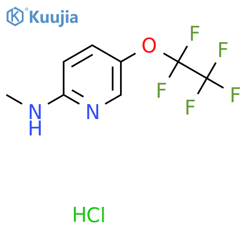 N-Methyl-5-(1,1,2,2,2-pentafluoroethoxy)pyridin-2-amine;hydrochloride structure