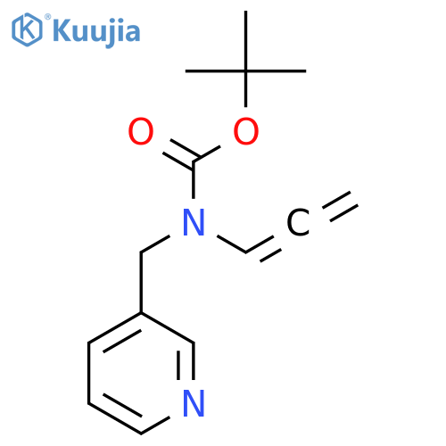 tert-butyl N-(propa-1,2-dien-1-yl)-N-[(pyridin-3-yl)methyl]carbamate structure