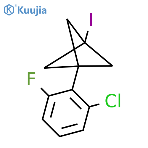 1-(2-Chloro-6-fluorophenyl)-3-iodobicyclo[1.1.1]pentane structure