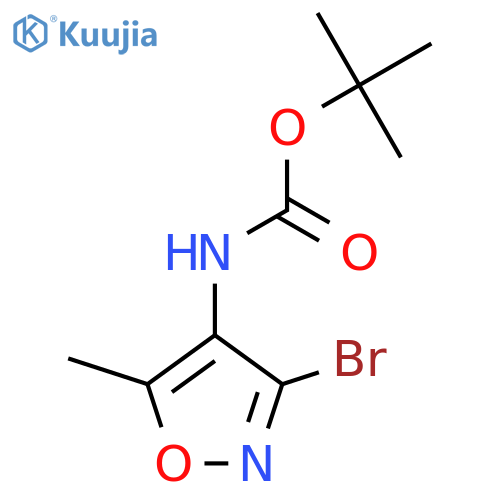 Tert-butyl N-(3-bromo-5-methyl-1,2-oxazol-4-yl)carbamate structure