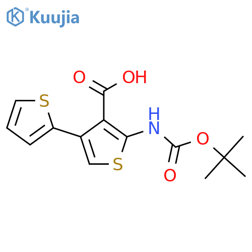2-{[(Tert-butoxy)carbonyl]amino}-4-(thiophen-2-yl)thiophene-3-carboxylic acid structure
