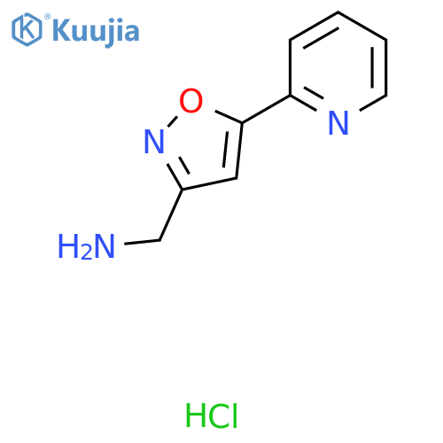 [5-(Pyridin-2-yl)-1,2-oxazol-3-yl]methanamine hydrochloride structure