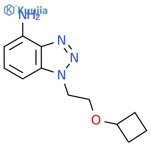 1-(2-cyclobutoxyethyl)-1H-1,2,3-benzotriazol-4-amine structure