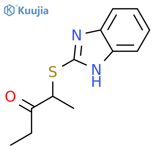 2-[(1H-Benzimidazol-2-yl)sulfanyl]pentan-3-one structure