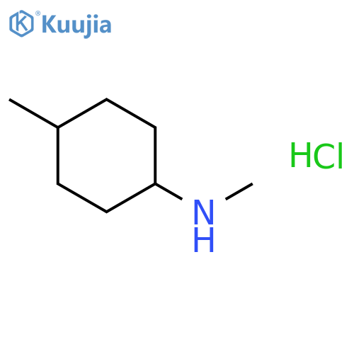 N,4-dimethylcyclohexan-1-amine hydrochloride, Mixture of diastereomers structure