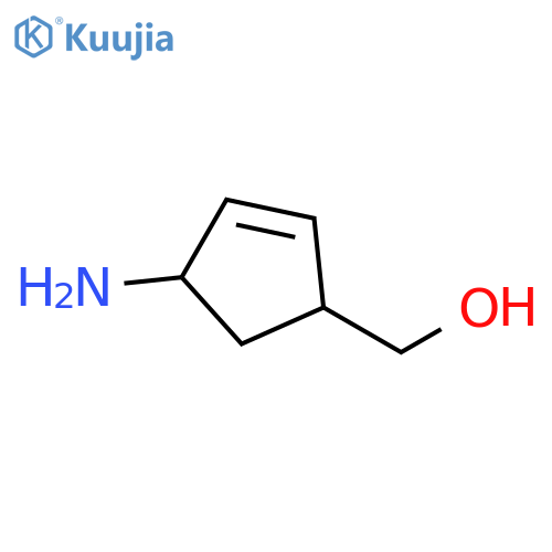(4-aminocyclopent-2-en-1-yl)methanol structure