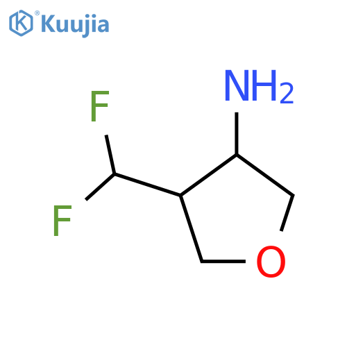4-(Difluoromethyl)oxolan-3-amine structure