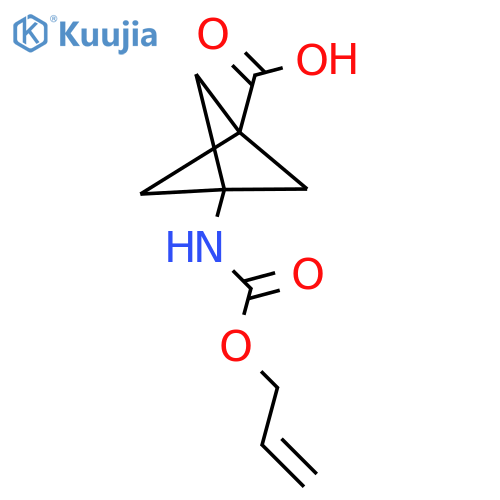 3-{[(Prop-2-en-1-yloxy)carbonyl]amino}bicyclo[1.1.1]pentane-1-carboxylic acid structure