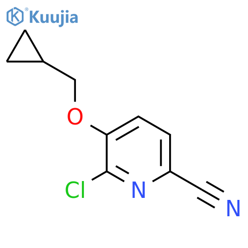 6-Chloro-5-cyclopropylmethoxy-pyridine-2-carbonitrile structure