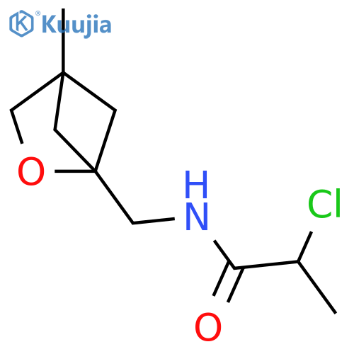 2-Chloro-N-[(4-methyl-2-oxabicyclo[2.1.1]hex-1-yl)methyl]propanamide structure