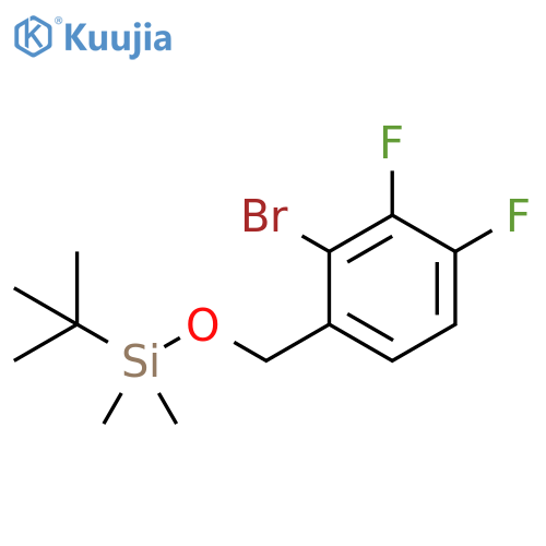 Benzene, 2-bromo-1-[[[(1,1-dimethylethyl)dimethylsilyl]oxy]methyl]-3,4-difluoro- structure