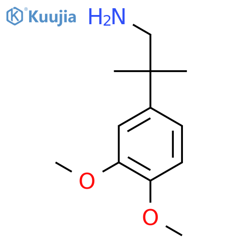 2-(3,4-Dimethoxyphenyl)-2-methylpropan-1-amine structure