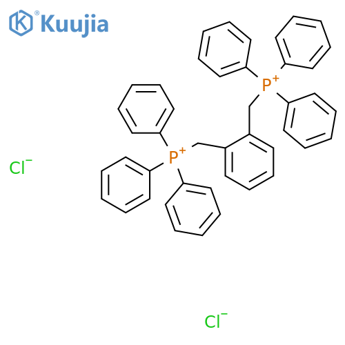 Triphenyl-[[2-(triphenylphosphaniumylmethyl)phenyl]methyl]phosphonium dichloride structure