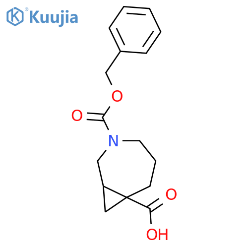 3-[(Benzyloxy)carbonyl]-3-azabicyclo[5.1.0]octane-7-carboxylic acid structure