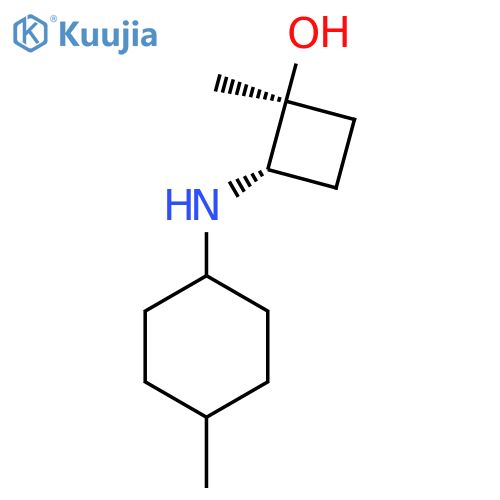 (1S,2S)-1-Methyl-2-{(1R,4R)-4-methylcyclohexylamino}cyclobutan-1-ol structure