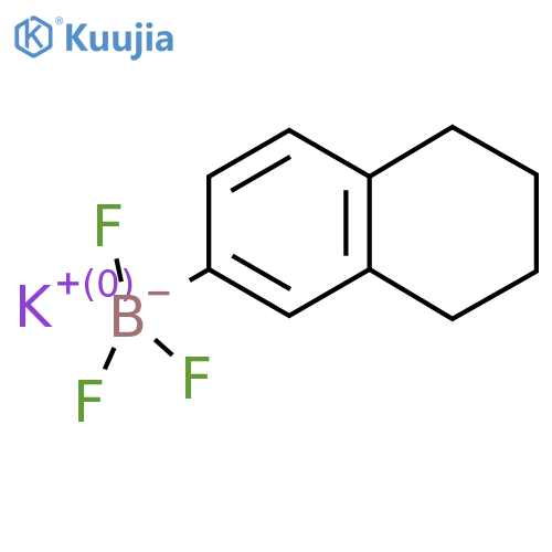 potassium trifluoro(5,6,7,8-tetrahydronaphthalen-2-yl)boranuide structure
