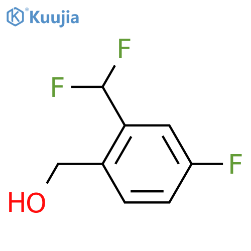 2-(difluoromethyl)-4-fluorophenylmethanol structure