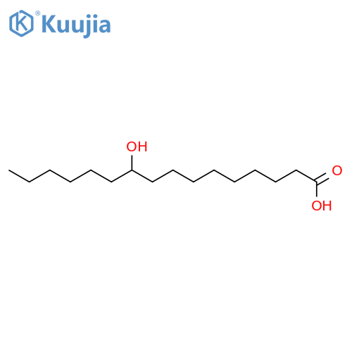 Hexadecanoic acid, 10-hydroxy- structure