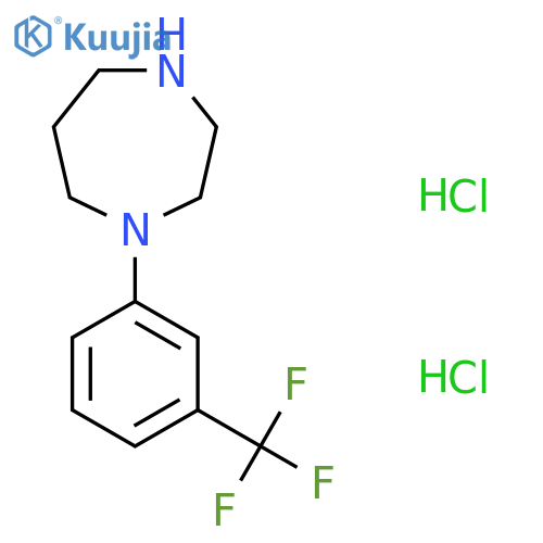 1-(3-Trifluoromethyl-phenyl)-[1,4]diazepane dihydrochloride structure