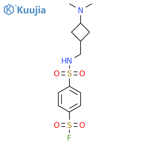 4-({[(1s,3s)-3-(Dimethylamino)cyclobutyl]methyl}sulfamoyl)benzene-1-sulfonyl fluoride structure