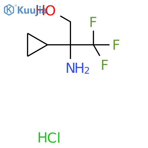 Cyclopropaneethanol, β-amino-β-(trifluoromethyl)-, hydrochloride (1:1) structure