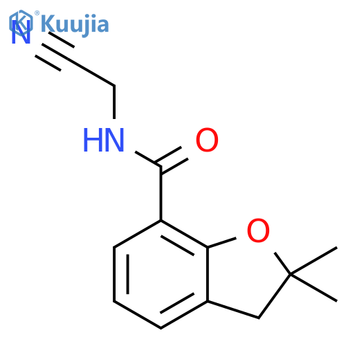 N-(cyanomethyl)-2,2-dimethyl-2,3-dihydro-1-benzofuran-7-carboxamide structure