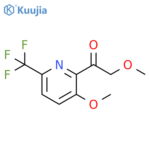 2-Methoxy-1-(3-methoxy-6-(trifluoromethyl)pyridin-2-yl)ethan-1-one structure