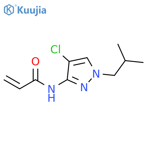 N-4-chloro-1-(2-methylpropyl)-1H-pyrazol-3-ylprop-2-enamide structure