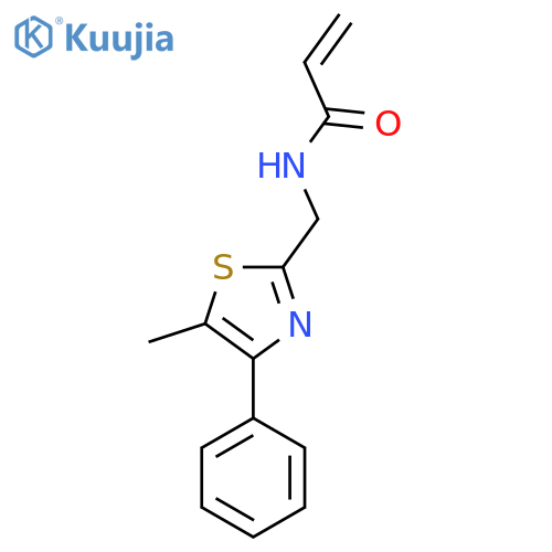 N-[(5-Methyl-4-phenyl-2-thiazolyl)methyl]-2-propenamide structure
