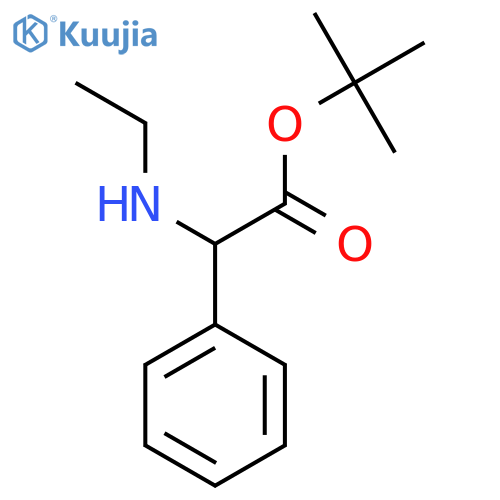 Tert-butyl 2-(ethylamino)-2-phenylacetate structure
