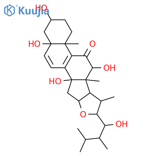 3,5,12,14,23-Pentahydroxy-24-methylfurosta-6,8-dien-11-one; (3β,5β,12α,14β,16β,22R,23R,24R)-form structure