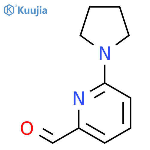 6-(pyrrolidin-1-yl)pyridine-2-carbaldehyde structure