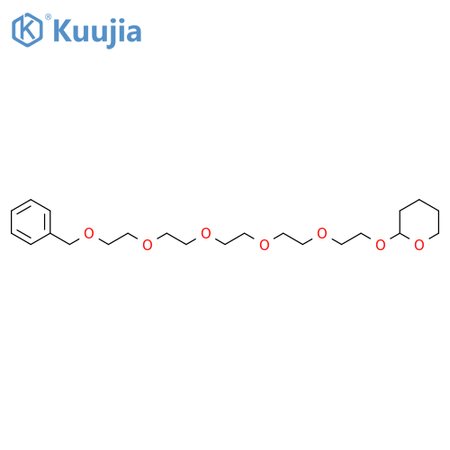 2-[2-[2-[2-[2-(2-Phenylmethoxyethoxy)ethoxy]ethoxy]ethoxy]ethoxy]oxane structure