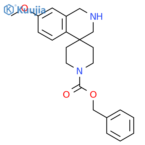 benzyl 7-methoxyspiro[2,3-dihydro-1H-isoquinoline-4,4-piperidine]-1-carboxylate structure