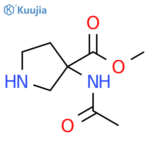 methyl 3-acetamidopyrrolidine-3-carboxylate structure