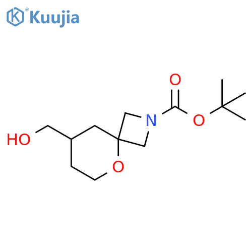 tert-butyl 8-(hydroxymethyl)-5-oxa-2-azaspiro[3.5]nonane-2-carboxylate structure