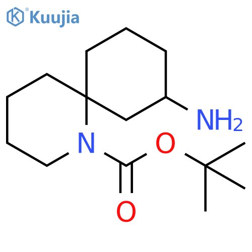 tert-butyl 10-amino-1-azaspiro[5.5]undecane-1-carboxylate structure