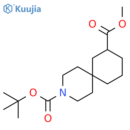 O3-tert-butyl O10-methyl 3-azaspiro[5.5]undecane-3,10-dicarboxylate structure