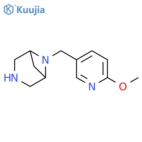 6-[(6-methoxy-3-pyridyl)methyl]-3,6-diazabicyclo[3.1.1]heptane structure