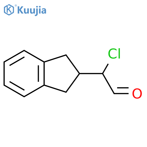 2-chloro-2-indan-2-yl-acetaldehyde structure
