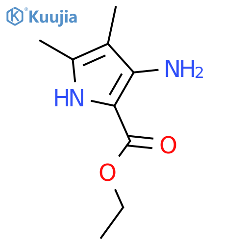 Ethyl 3-amino-4,5-dimethyl-1H-pyrrole-2-carboxylate structure