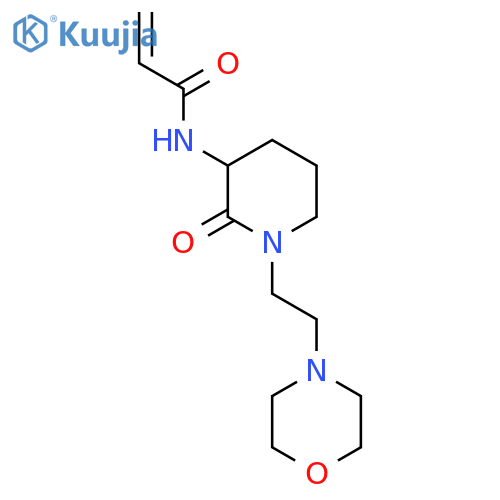 N-[1-[2-(4-Morpholinyl)ethyl]-2-oxo-3-piperidinyl]-2-propenamide structure