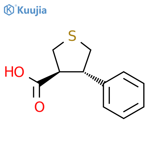 3-Thiophenecarboxylic acid, tetrahydro-4-phenyl-, (3R,4R)-rel- structure
