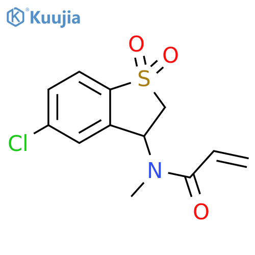 N-(5-Chloro-2,3-dihydro-1,1-dioxidobenzo[b]thien-3-yl)-N-methyl-2-propenamide structure