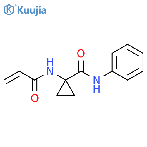 N-phenyl-1-(prop-2-enamido)cyclopropane-1-carboxamide structure