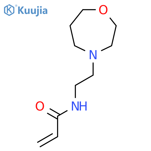N-2-(1,4-oxazepan-4-yl)ethylprop-2-enamide structure